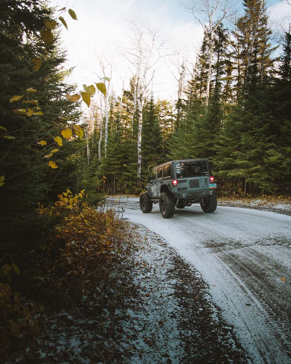 gravel vehicle crossing on dirt roa road